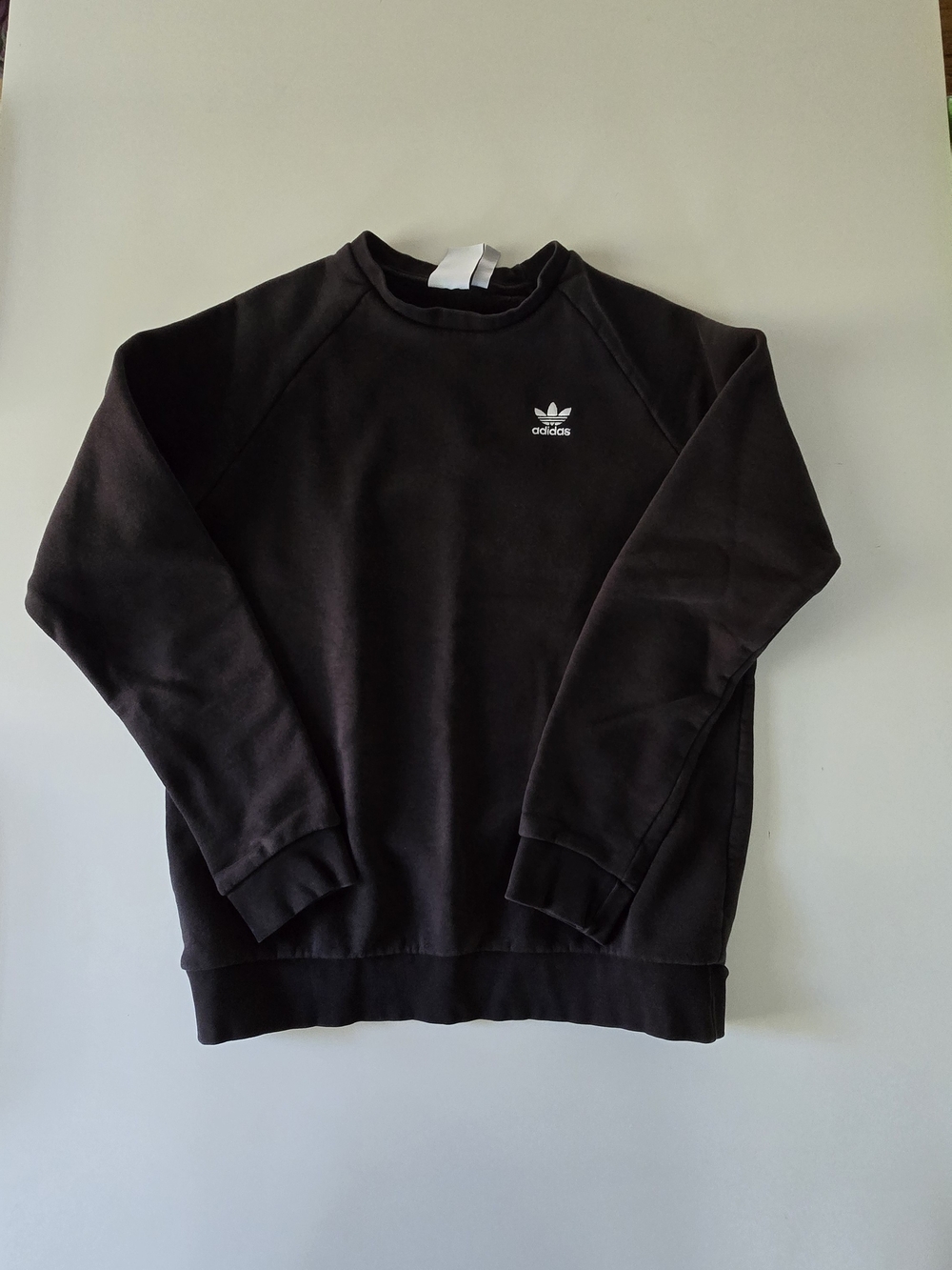 adidas Black Trefoil Crewneck Sweatshirt